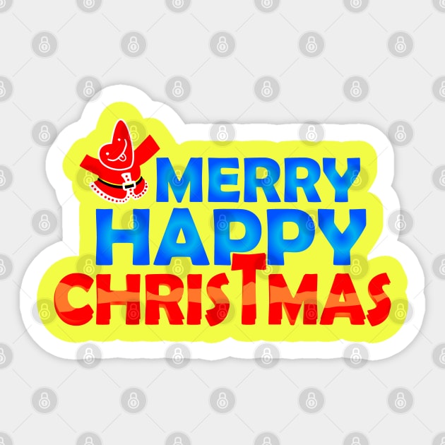 Merry happy christmas Sticker by creative7